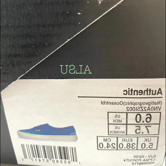 💖MEGA SALE💖VANS National Geographic Shoes Era Blue Women's VN0A2Z5I002 6 | 5.5 - Picture 12 of 13